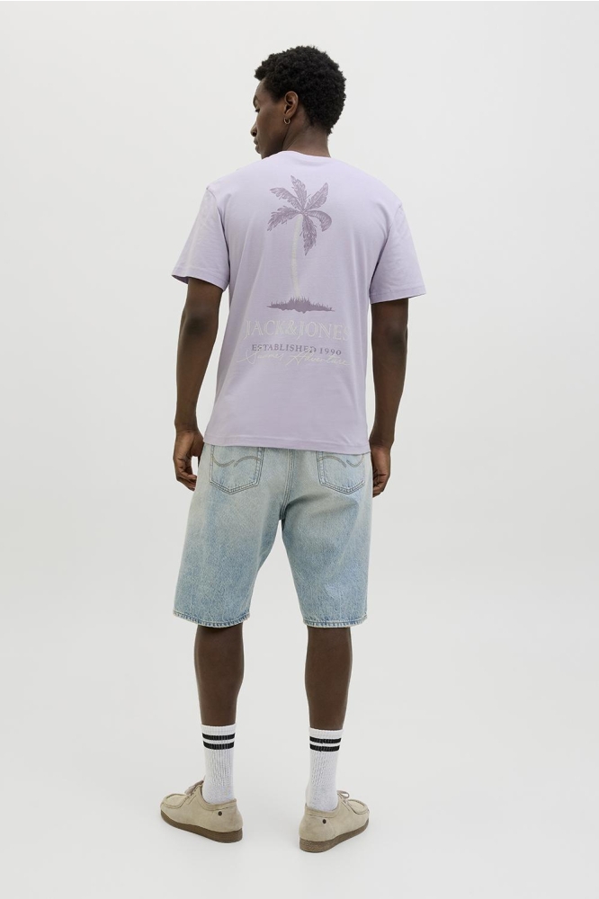 JJSUMMER VIBES TEE SS CREW NECK 12269372 LANGUID LAVENDER